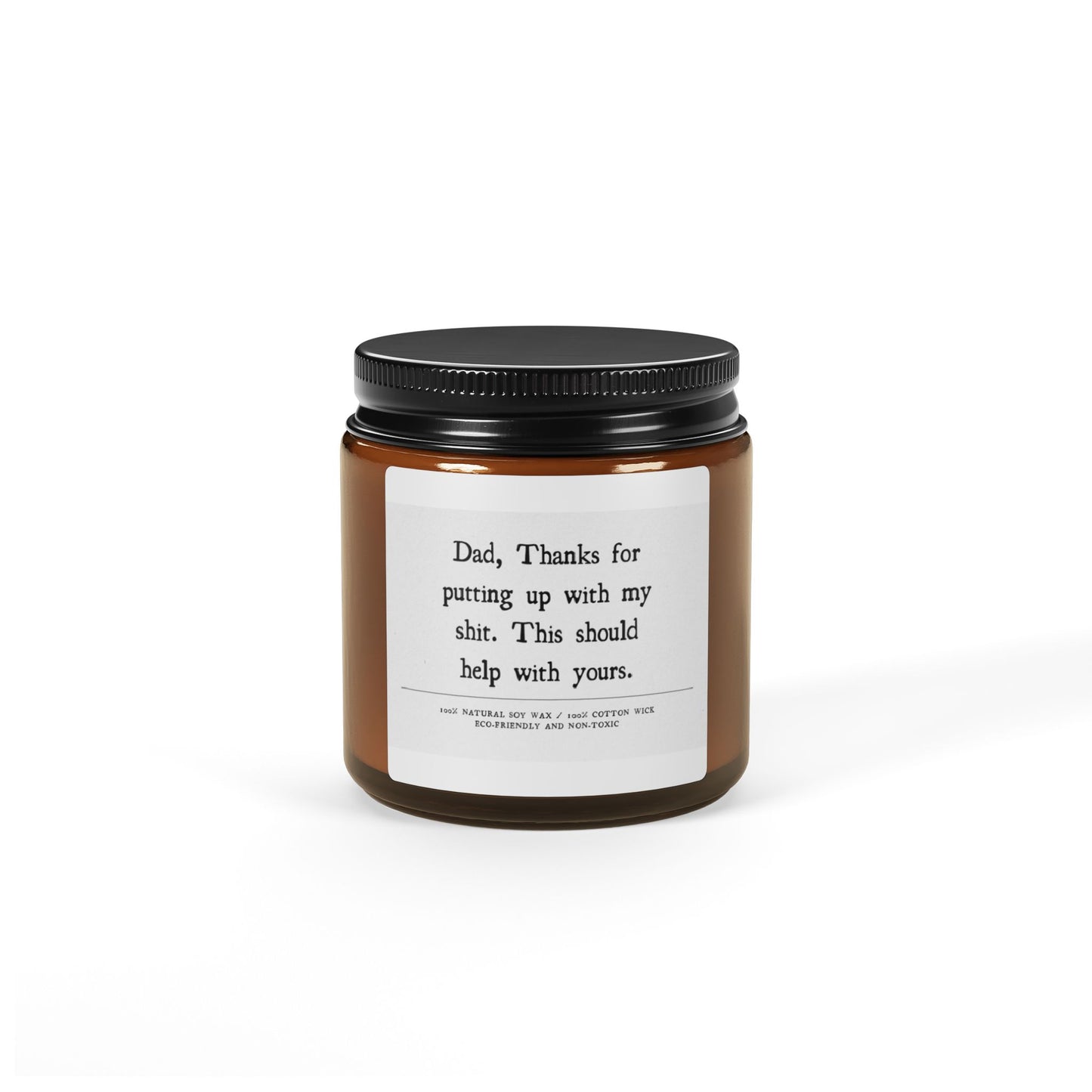 Candle For Him Scented Soy Candle (Multi-Size, Amber Jar)