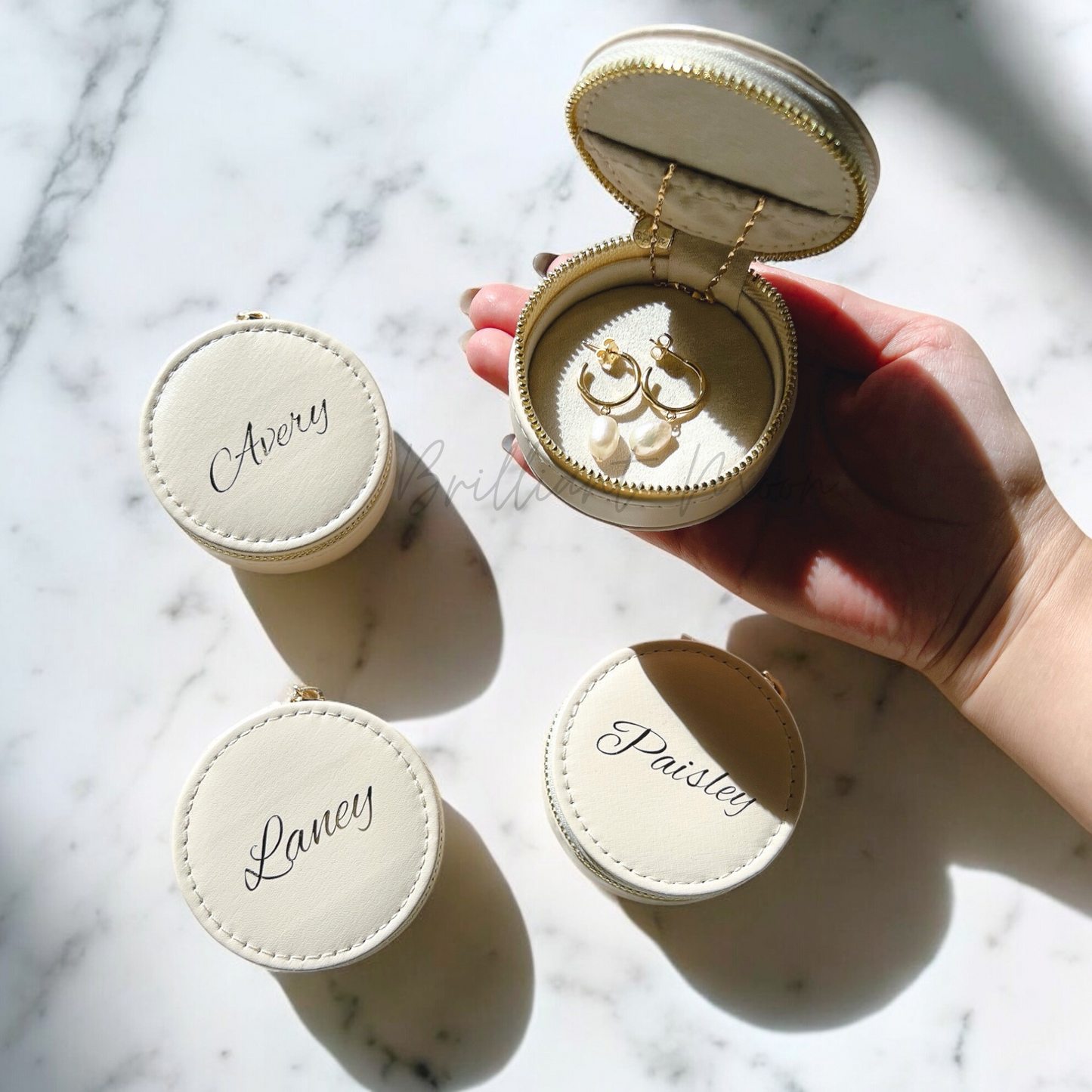 Personalized Travel Jewelry Case
