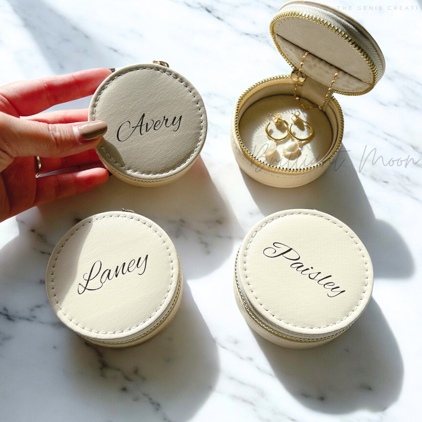Personalized Travel Jewelry Case