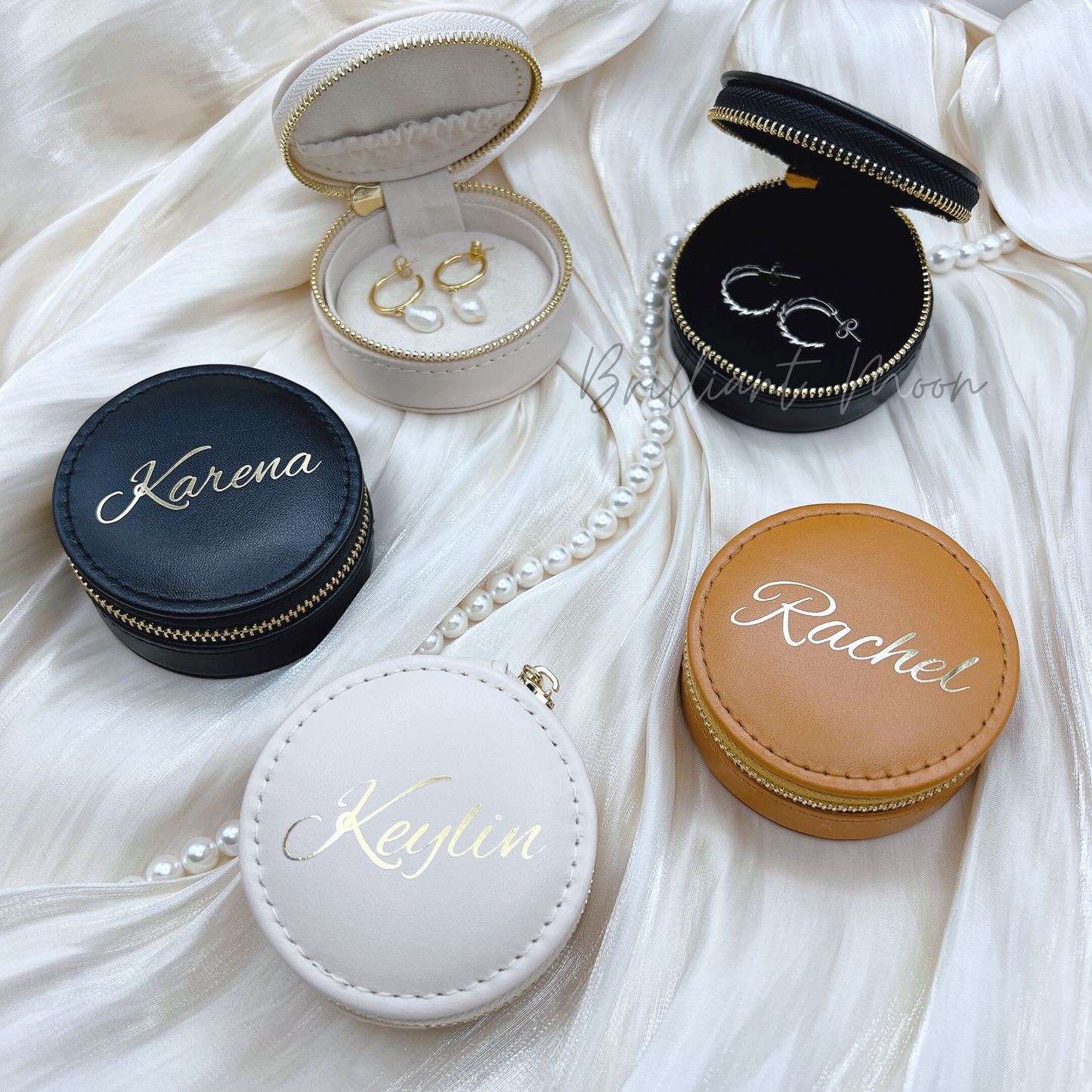 Personalized Travel Jewelry Case