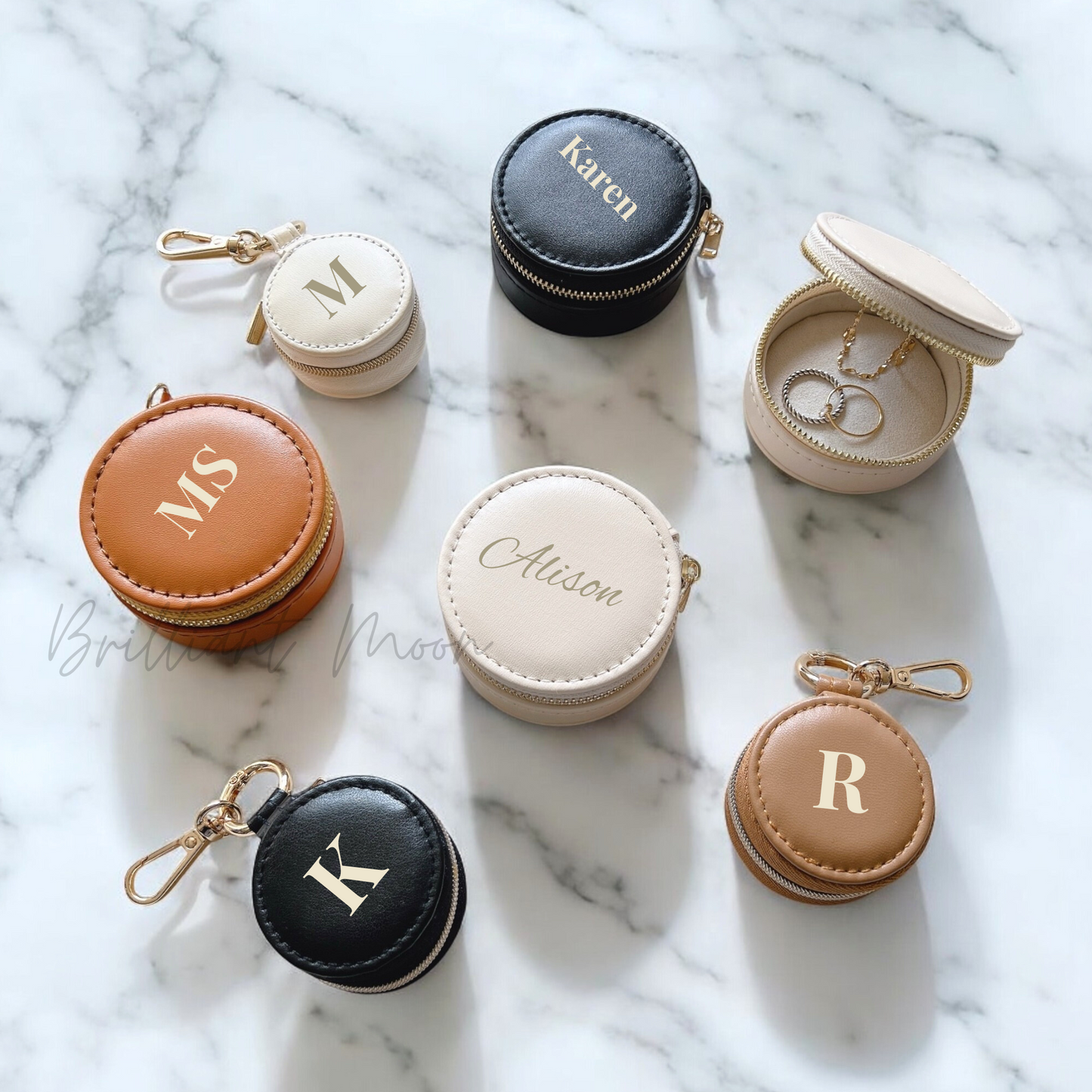 Personalized Travel Jewelry Case