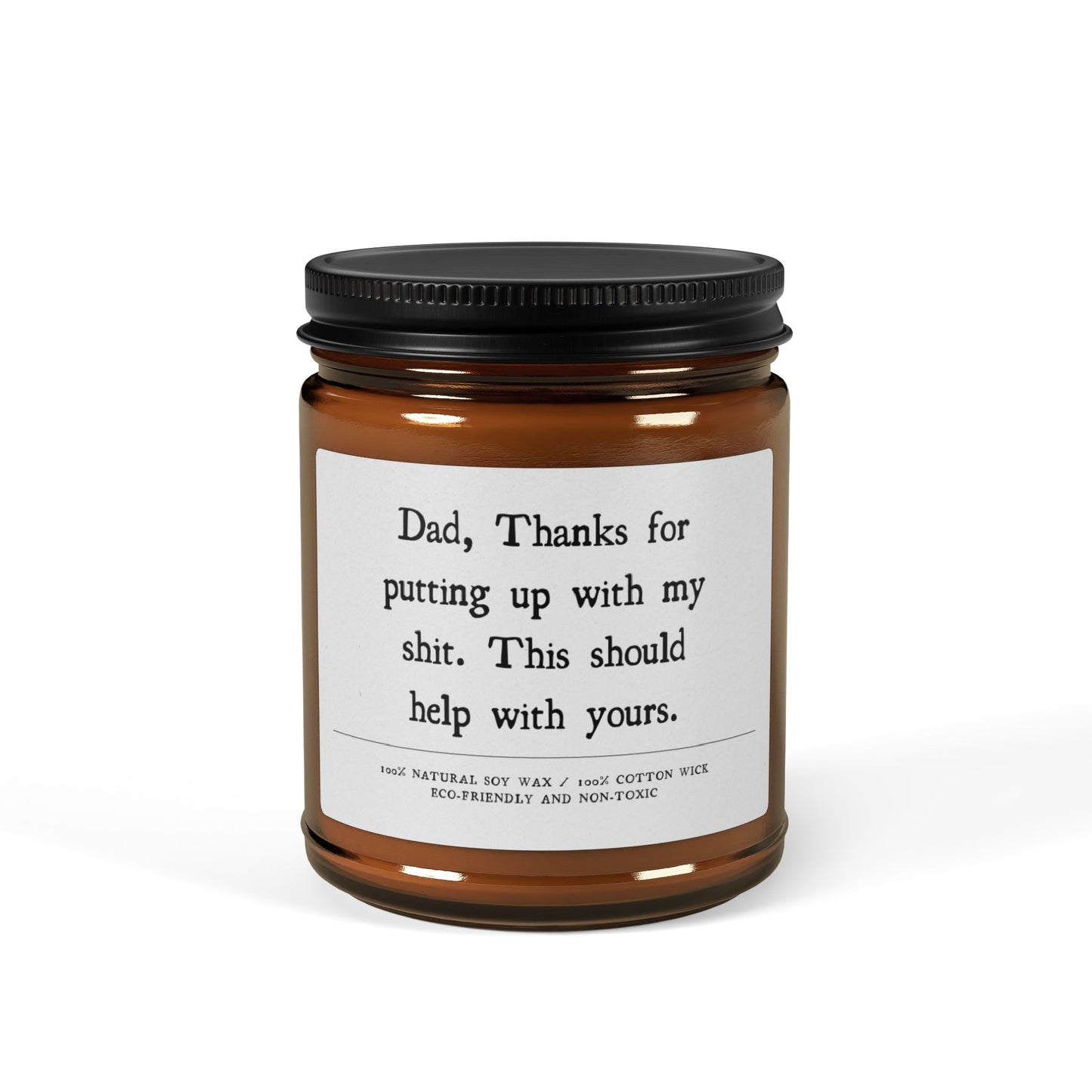 Candle For Him Scented Soy Candle (Multi-Size, Amber Jar)