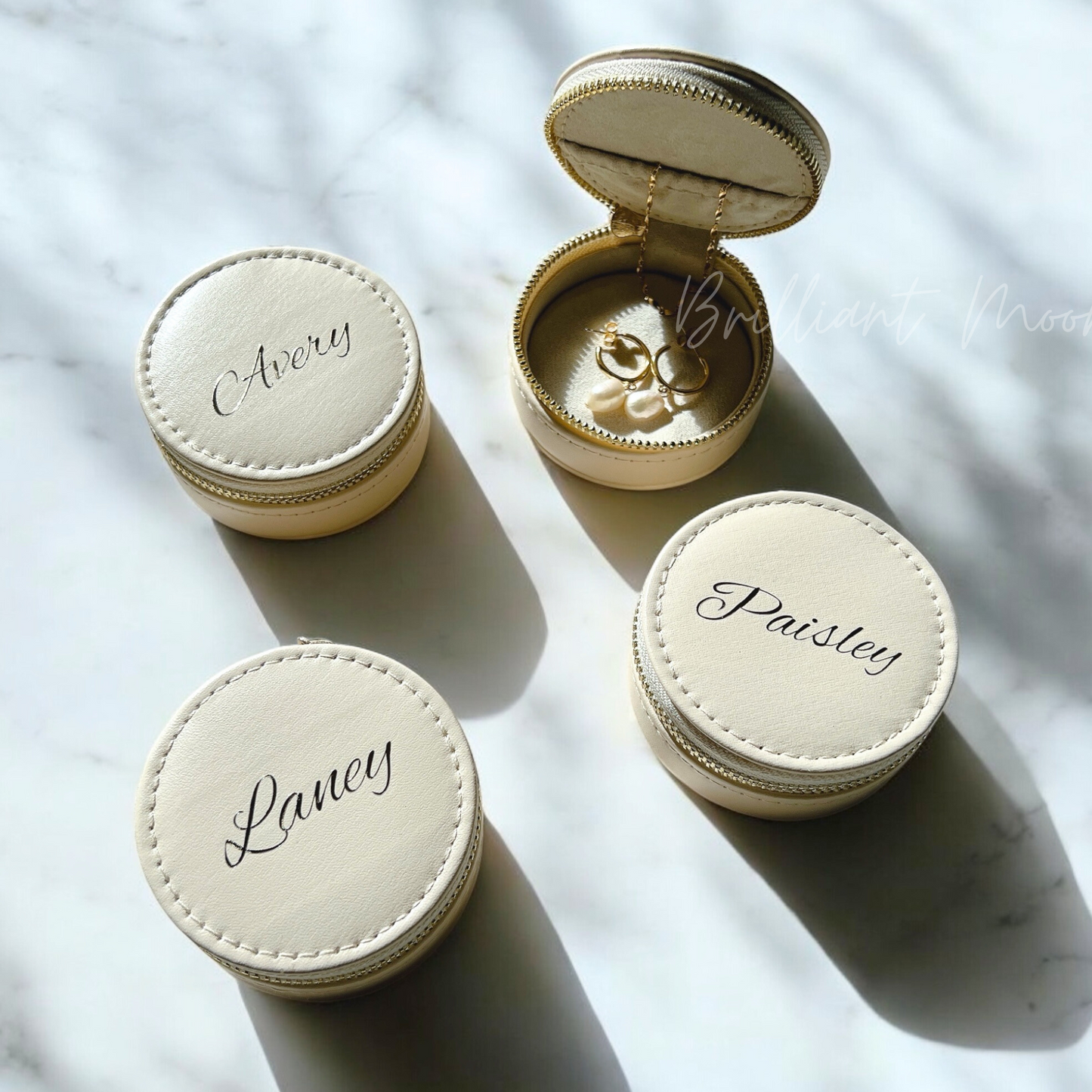 Personalized Travel Jewelry Case