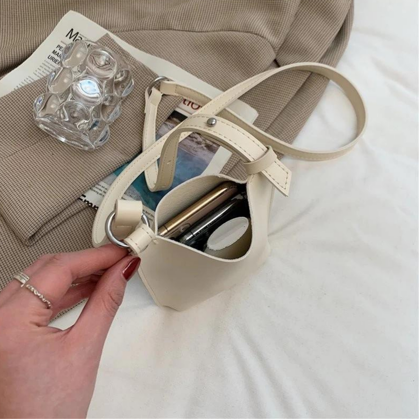 Minimalist Leather Phone Bag