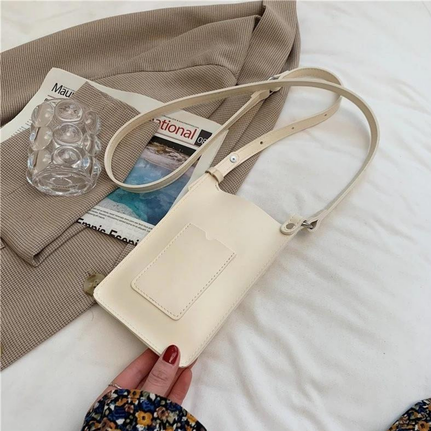 Minimalist Leather Phone Bag