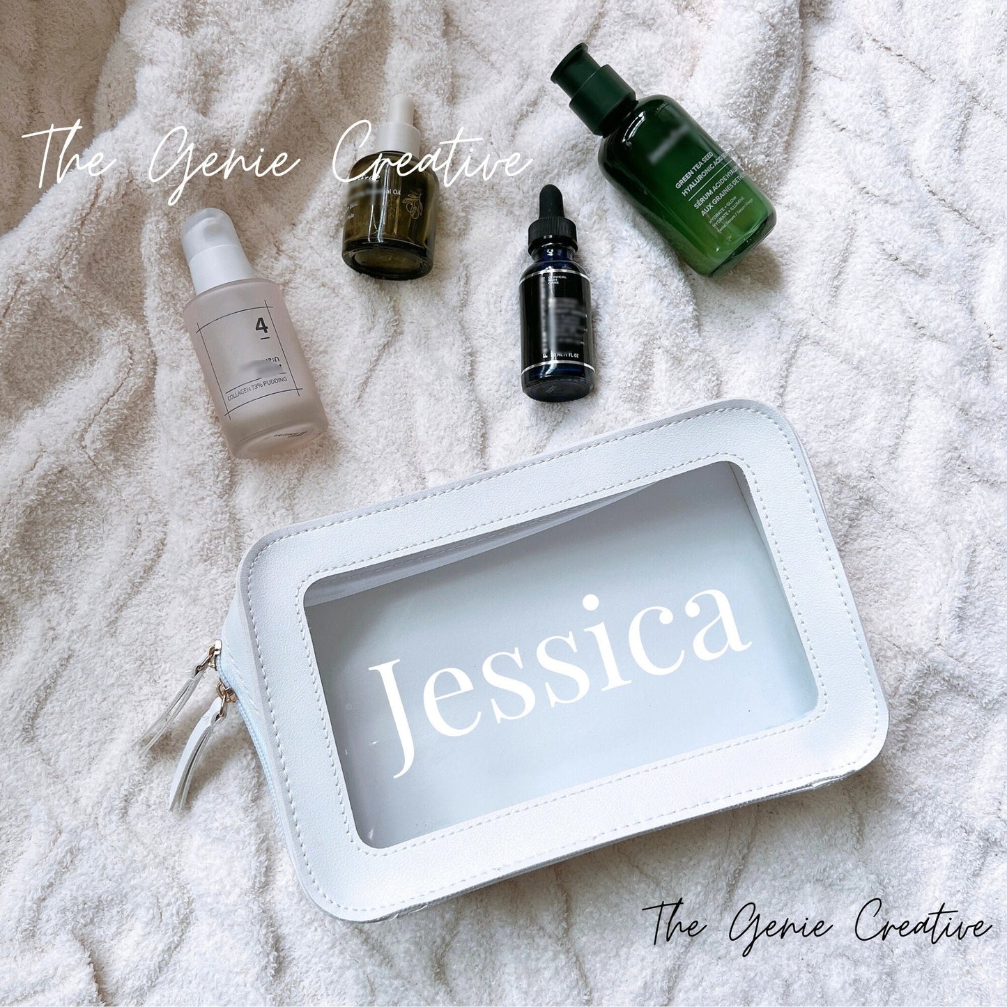 Personalized Clear Makeup Bag
